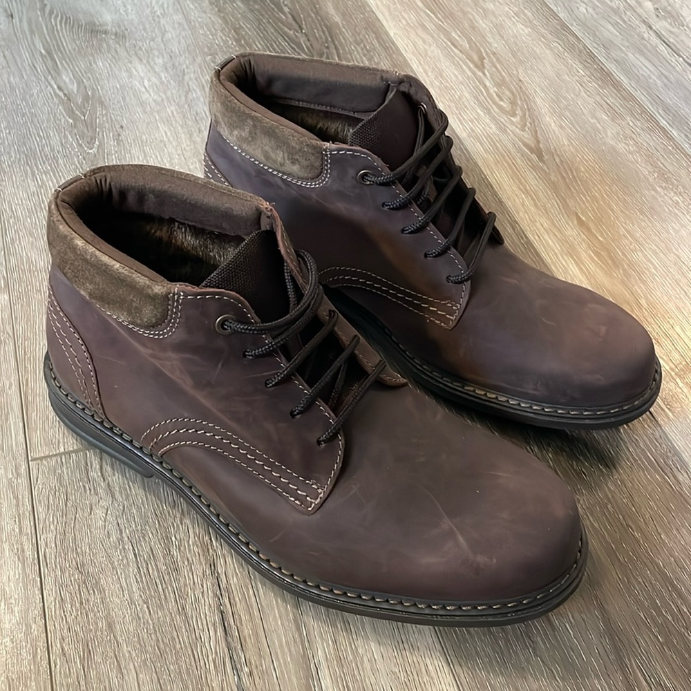 Clarks Mens Halswell Top Leather Lace-Up Derby Boot